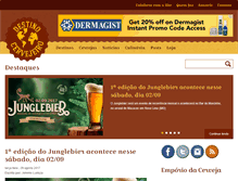 Tablet Screenshot of destinocervejeiro.com